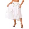 Ladies Sequin Beaded Belly Dance Skirt Chiffon Fabric Elastic Waistband Performance Costume Practice Dancewear