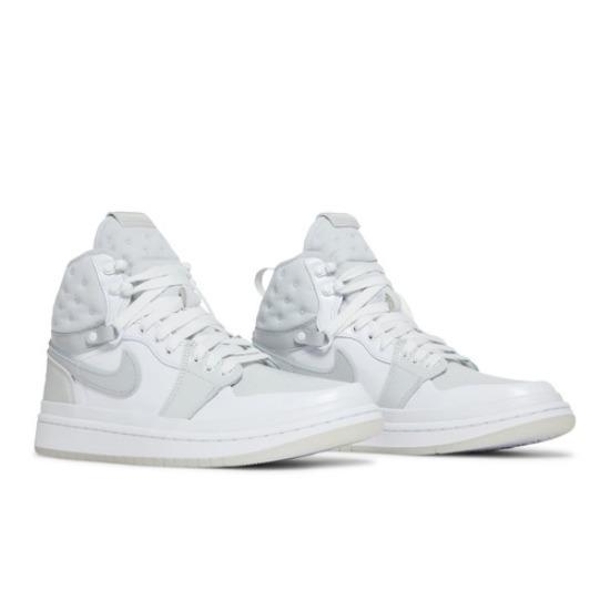 Kadın Air Jordan 1 Acclimate Beyaz Gri Sis Retro Spor Ayakkabıları DC7723-100