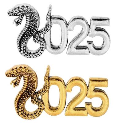Fashionable Snake Year 2025 Brooch For Various Outfit Chinese New Year Celebration Badge Pin Business Meetings Charm Pin