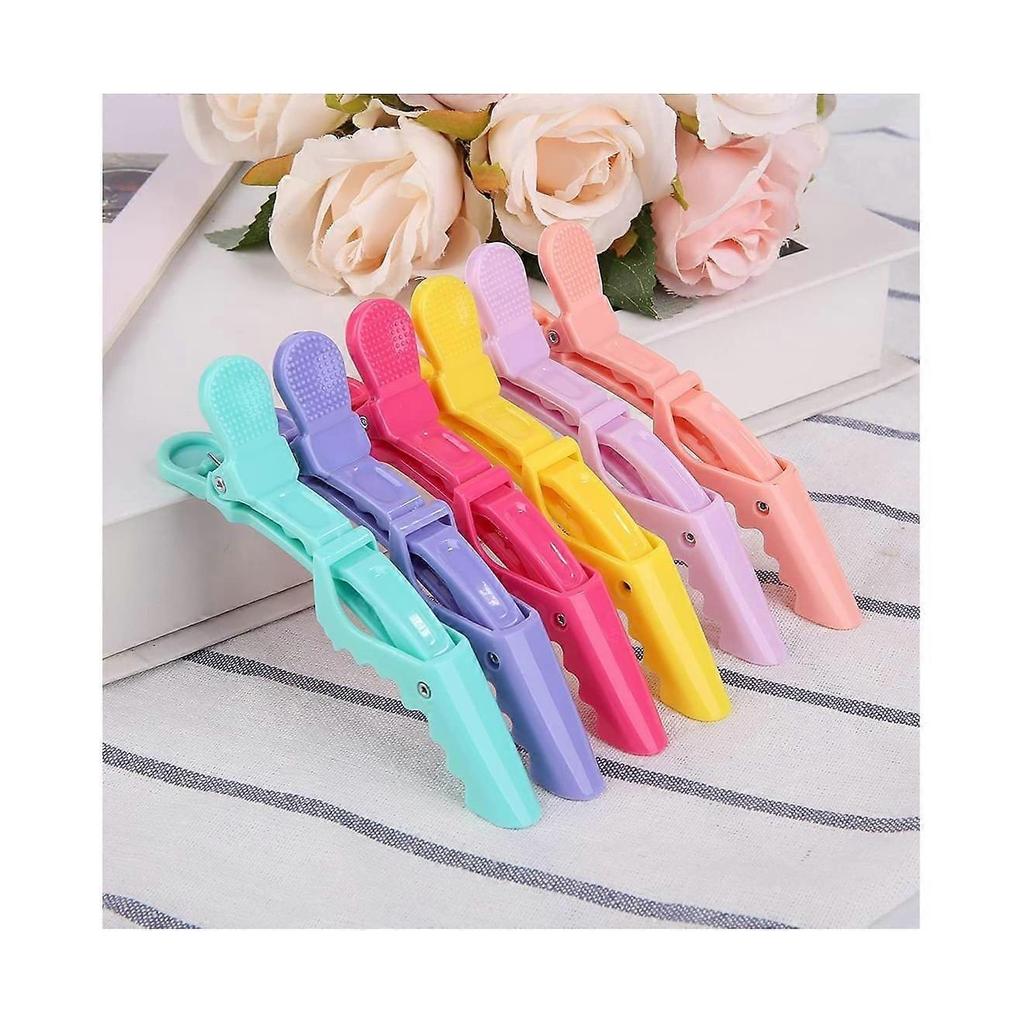 Styling Salon Hair Clips,Alligator,Plastic Hair-Non-Slip Diy Accessories Hairgrip-Pink