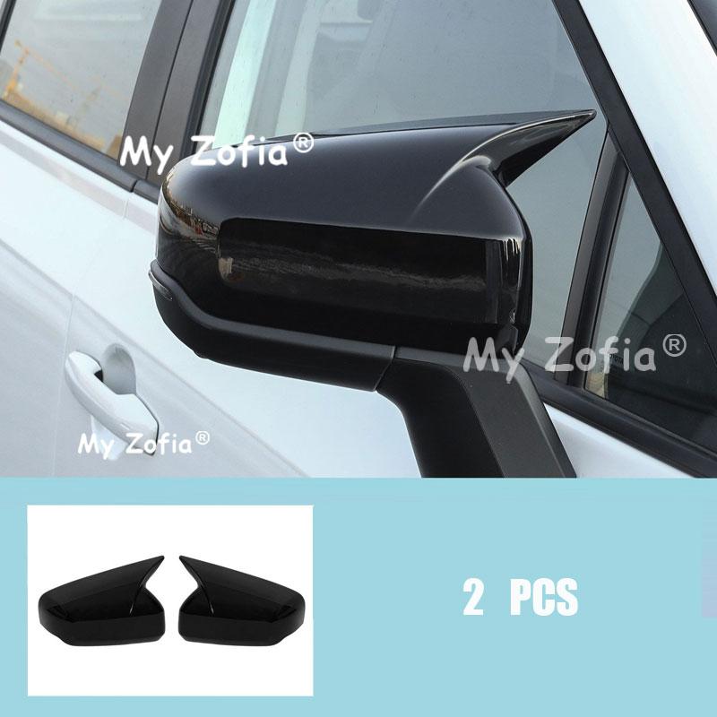 For Toyota RAV4 XA60 2026 2027 Sport Cow Horn Style Rearview Mirror Cover Anti-Scratch Exterior Modification Trim Accessories