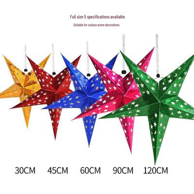 Vnitřní sváteční hvězdné ozdoby - Laserem řezané dekorace pro nákupní centra, hotely a obchody