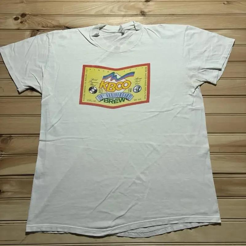 Vintage 80S 90S Kbco 97 3 Fm Radio Station Promo Boulder Brewing T Shirt Size Xl