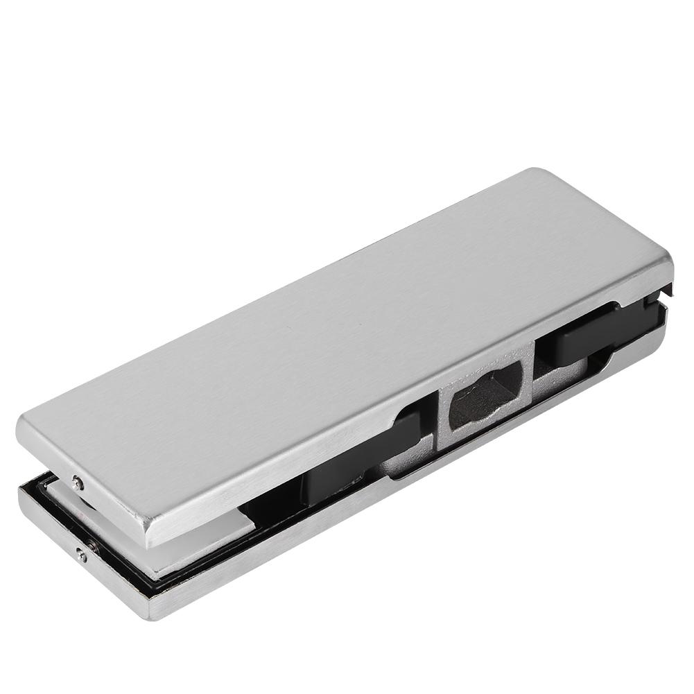 Frameless Glass Door Floor Lock Steel Rotating Bottom Clamp Security Door Closer Spring