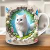 Charming Cat-Themed Ceramic Mug Perfect for Coffee, Tea, Milk Ideal Gift for Friends and Family, Coffee Bar Accessories