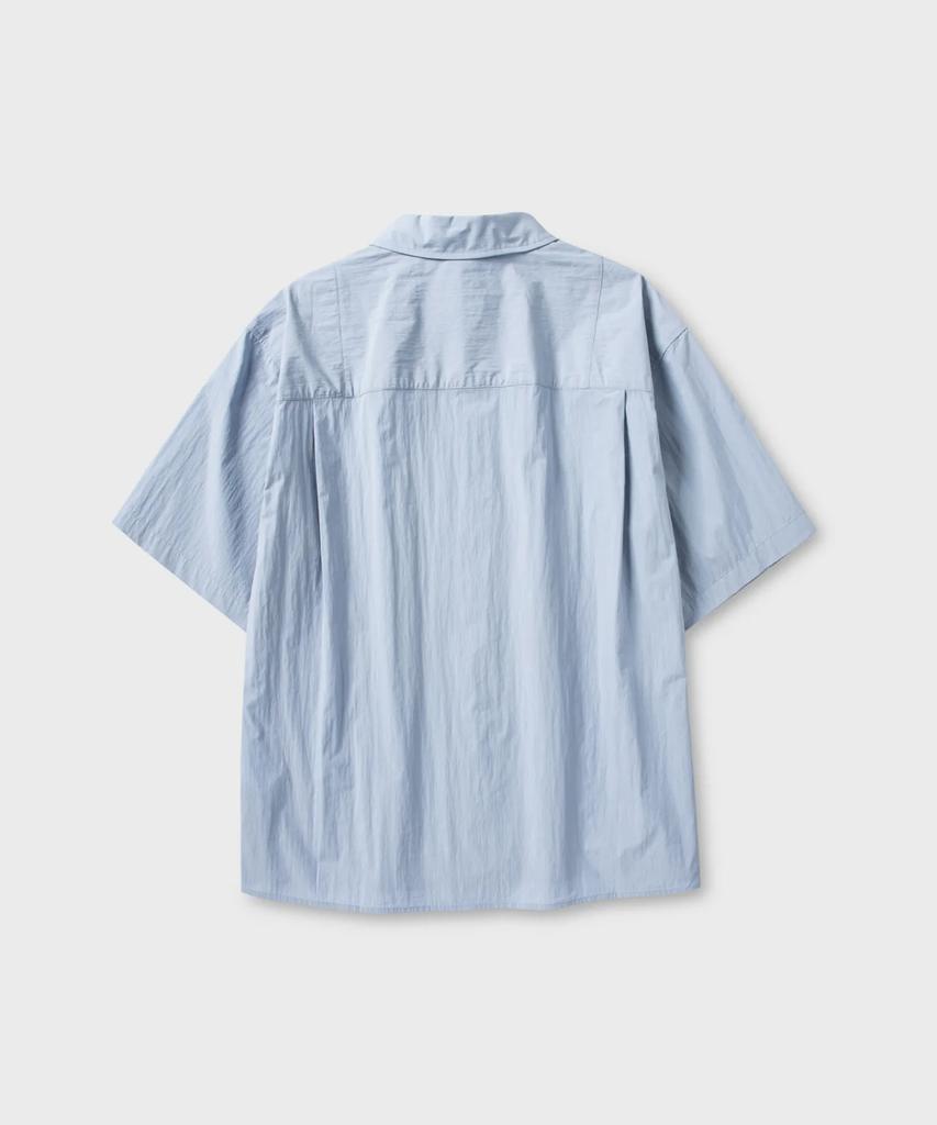 NONBLANK Natural Wrinkle Half Sleeve Shirt_Sky Blue