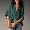 European Summer French V-Neck Elegant Short-Sleeve Top