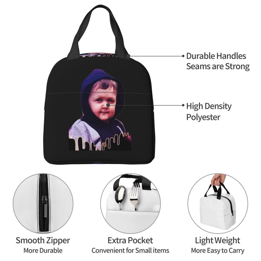 Hasbulla Magomedov Insulated Lunch Bag for Kids School Cooler Thermal Food Box Tote Portable Lunch Boxes Container