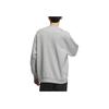 Adidas Logo Crew Sweatshirt Solid Logo Fleece Thick Sports Casual Loose Round Neck Long Sleeve Sweatshirt Men Sweatshirt Medium-Heather-Gray IV7599