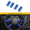 Interior Steering Wheel Frame Cover Trim For Jeep Wrangler JK JKU 2007-2010 Blue