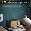 Radio FM Nostalgica Retrò Portatile Ricevitore Radio Vintage in Noce Altoparlante Bluetooth Subwoofer Wireless Soundbar Supporta Scheda TF