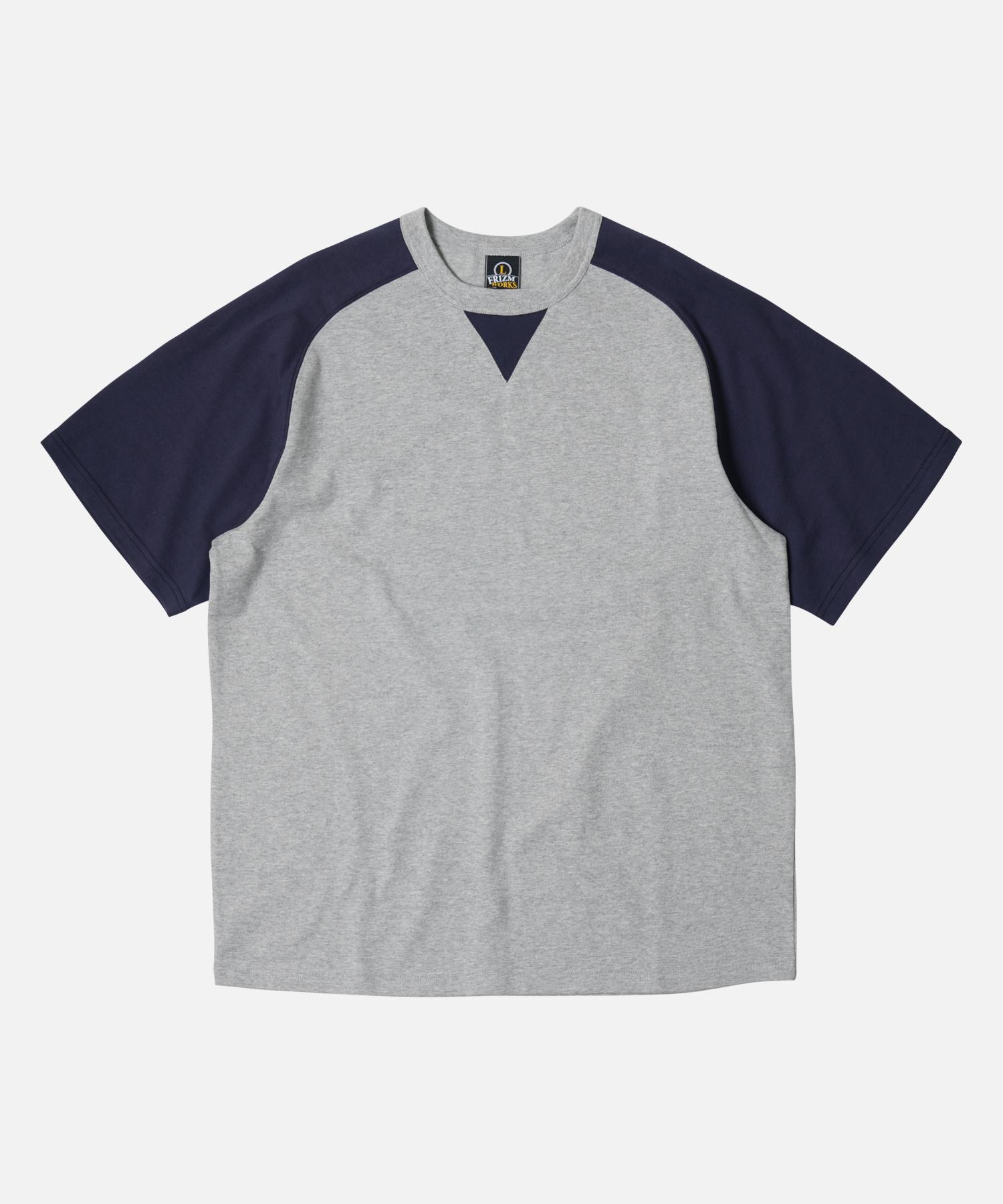 Prism Works Rounded Raglan Half Tee _ Navy Navy/L