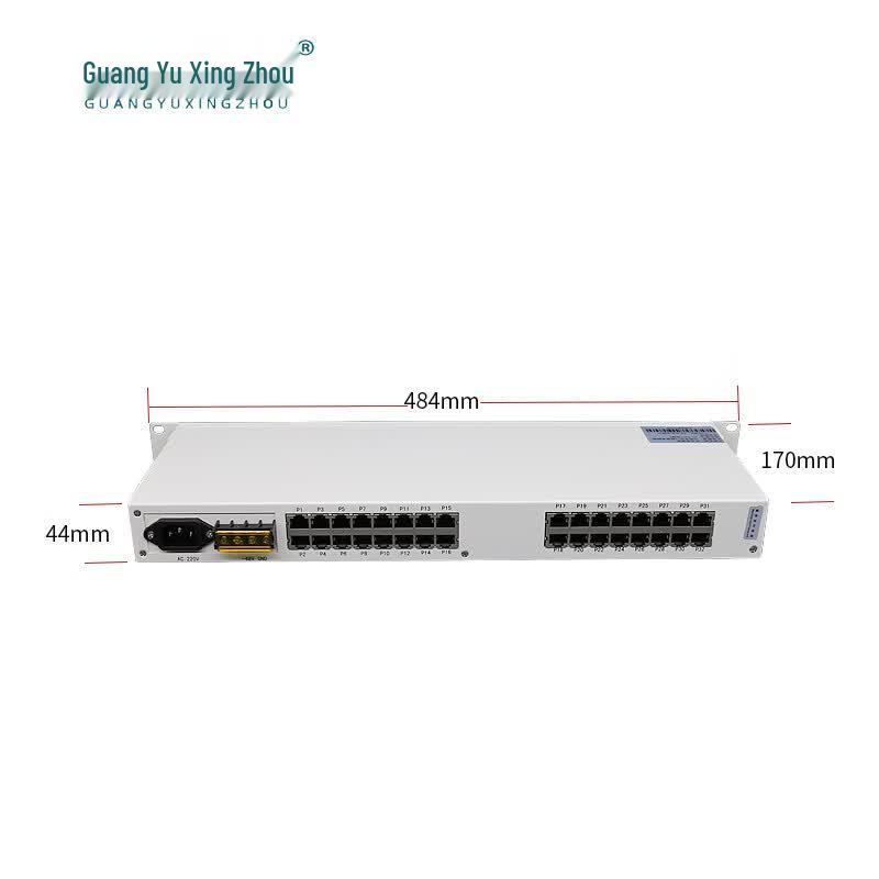 GY-16P4E Fiber Optic Telephone & Network Multiplexer