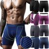 Heren Performance Compressiebroekjes Atletische Trainen Hardlopen Ondergoed Ademend Zacht Ondergoed Slijtvast Verlengde Sports Boxer Briefs