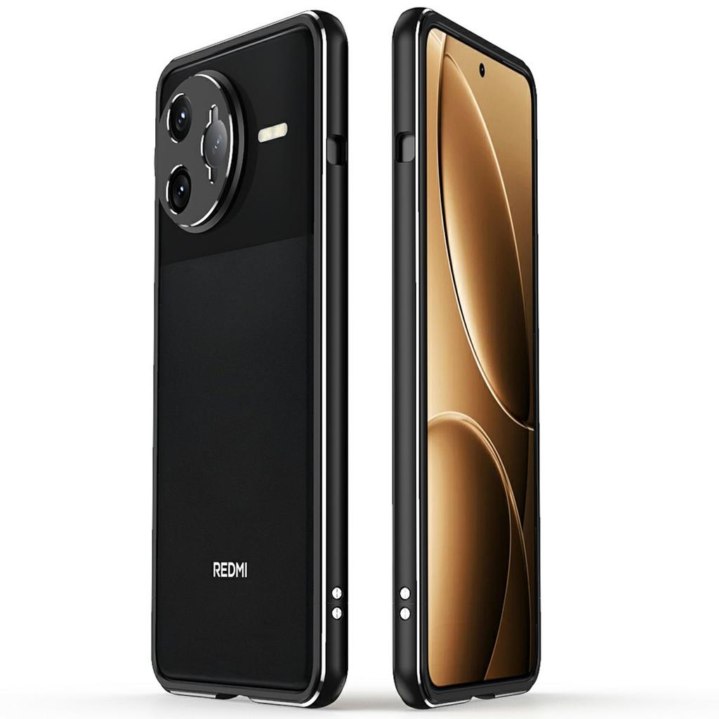 For Xiaomi Poco F7 Ultra 5G/Redmi K80 Pro 5G Bumper Case Metal Frame Phone Cover with Camera Lens Guard