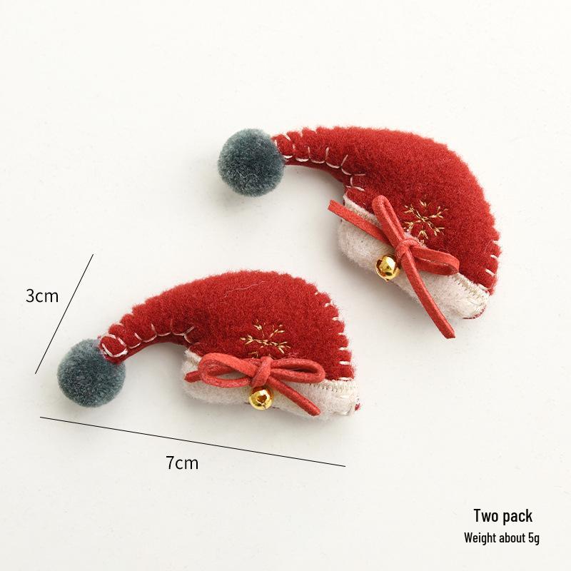 NUCHI Wool Felt Christmas Ornaments: Elk, Star, Snowman, Cane - DIY Decorations