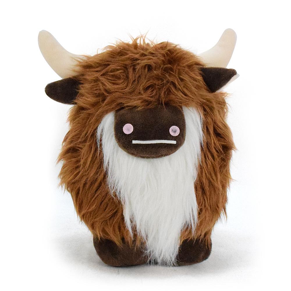 Cattle Highland Scottish Plush Toy Long Hair Bull Doll Xmas Gift Decoration