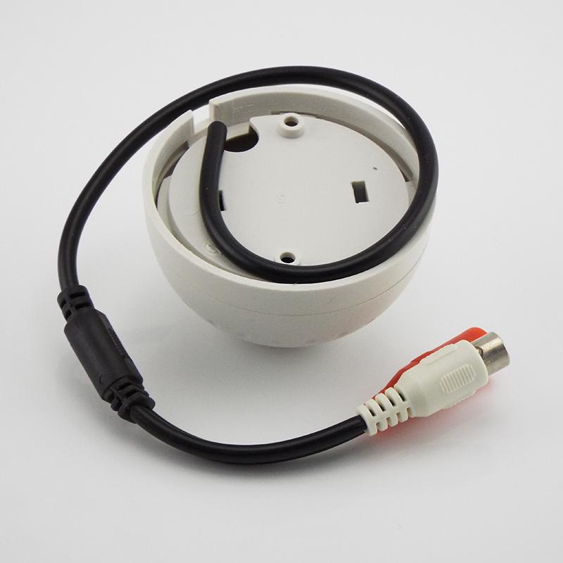 CCTV Camera Surveillance Adapter DC 9V-12V RCA Female Audio Monitor MIC Sound Pickup Microphone for Security IP Camera