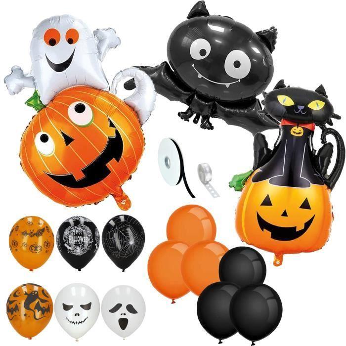 Conjunto de Decoração Halloween - SPRINGOS - 14 Balões - Látex - Multicolore - Effrayants