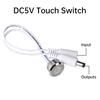 Multifunction Touch Switch with DC 55*21/SM Terminal Wire Embedded Installation Tactile Switch Socket Accessories DC 3.7V~24V 5A