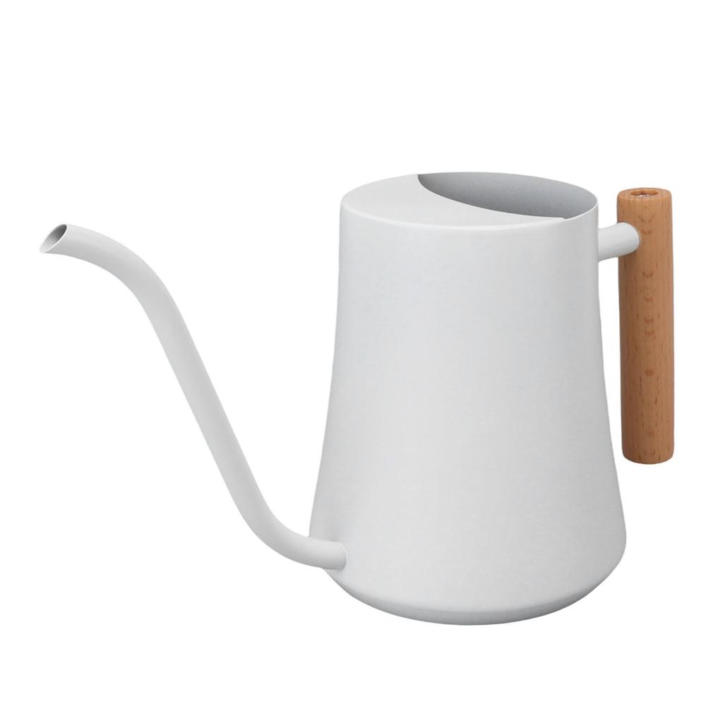 Stainless Steel Watering Can Pot Retro Small Plant Watering Can with Wooden Handle for Indoor Outdoor 1000ML
