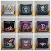 Mexican Day of The Dead Pillowcase Bedroom Living Room Sofa Home Decoration  Cartoon Flower Skull Print Cushion Cover