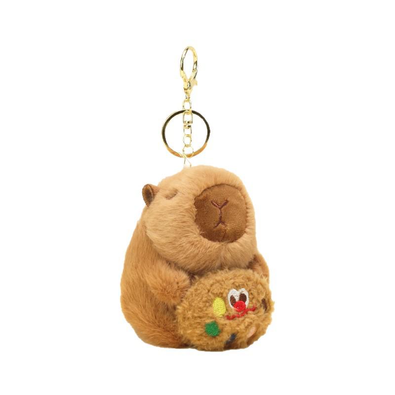 Capybara Plush Keychain Pendant – Cute Bag Ornament Toy Hanger