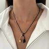 Transparent Fishing Line Necklace for Women Personality Zircon Love Heart-shaped Invisible Clavicle Chain Fashion Jewelry GIfts