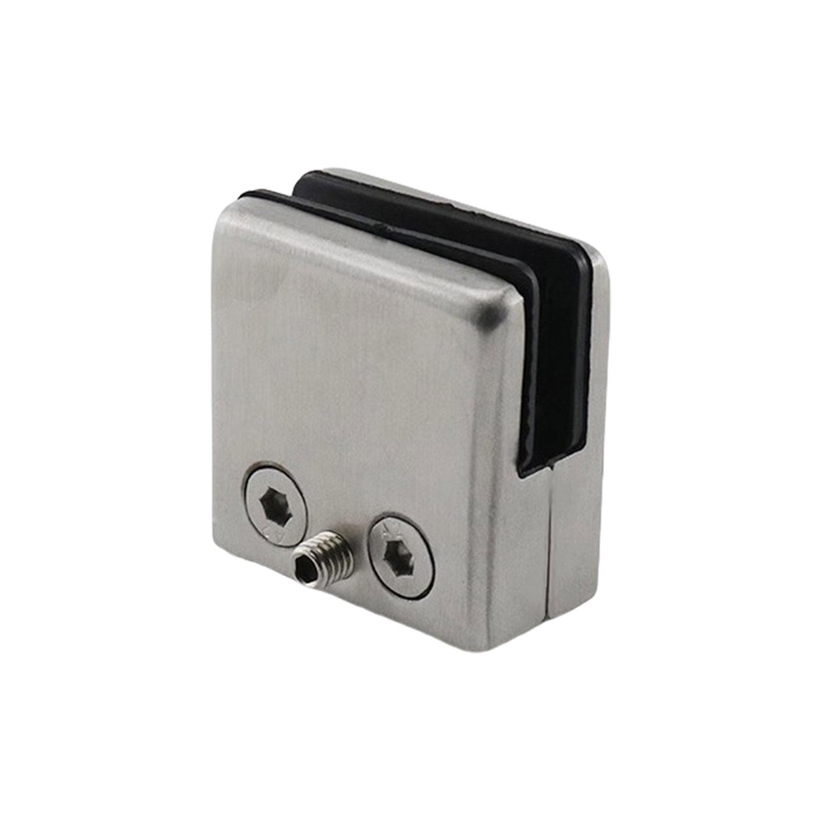 

Зажим для стекла из нержавеющей стали, регулируемый кронштейн для стеклянной полки, зажим для стеклянных перил с резиновыми прокладками, простая установка A