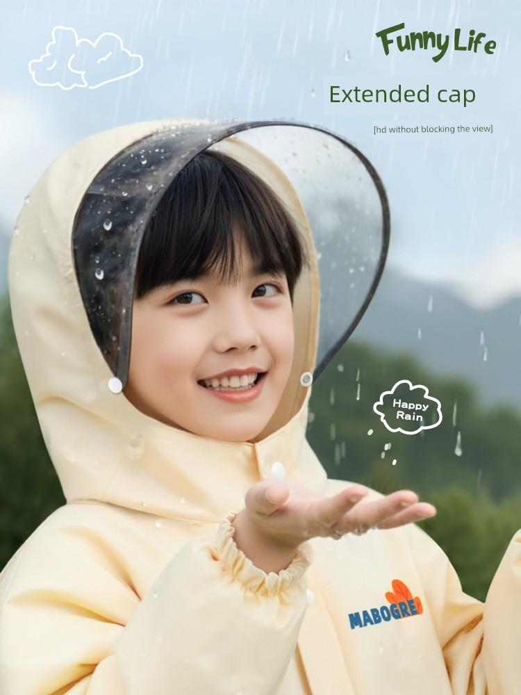 Children's Raincoat for Primary School Students, Special for Heavy Rain, Boys' 2026 New Model, Girls' Full-Body Waterproof for School, Suitable for