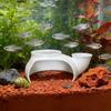 Yousheng Aquarium Underground Cave 3D Printed Under Gravel Tunnel Hideout Fish Tank Decoration for Betta Corydora Catfish Loach Clown Pleco Guppy