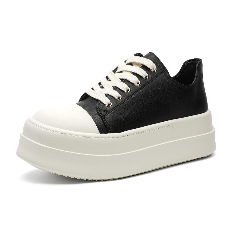 Men's shoes 2025 spring new inner heightening board shoes casual versatile trendy shoes big head canvas shoes 18454-J