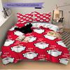 3pcs Bedding Set Christmas Santa Includes 1 Comforter + 2 Pillowcases, Without Pillow Inserts, Soft Comfortable, Lightweight Breathable010