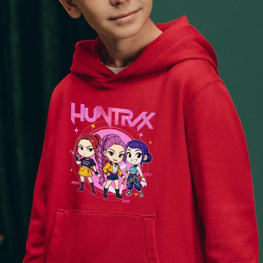 Huntrix Devil Hunter Children's Hoodie Children's Birthday Gift Halloween Hoodie Gildan Autumn/Winter Girls' Clothing