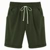 Summer Shorts Women Summer Bermuda Shorts Loose Casual Sports Stretchy Cotton Straight Leg Breath… More 2XL