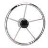 13 1 2 Inch 5 Spoke Destroyer Style Stainless Steel Boat Steering Wheel Classic Fashion Marine Steering Wheel for Yacht
