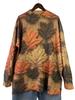 Autumn Women's Maple Leaf 3D Print Round Neck Sweater - Comfortable Long Sleeve Loose Fit Knitwear