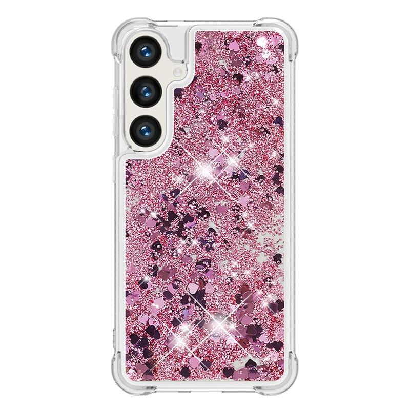 S24 Fe Case On For Funda Samsung Galaxy S24 FE Cover Glitter Dynamic Liquid Case For Samsung S 24 Ultra S24+ S24FE Cases Coque