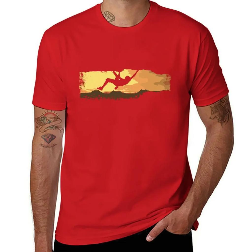 Extreme Climbing TShirt rapper graphic tees vintage graphic tee heavy weight t shirts for men 2025 new model
