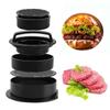 Press Burger 3 In 1 Beef Maker Hamburger Patty Cooking Molds Burger Stuffed