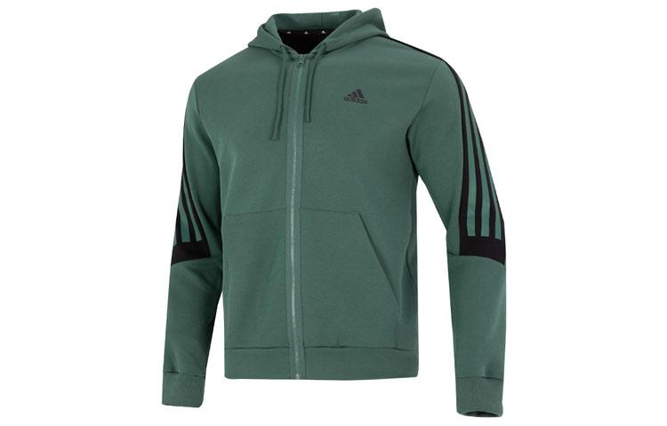 Adidas Ретро куртки Осень Мужские Зеленый HC5841 M