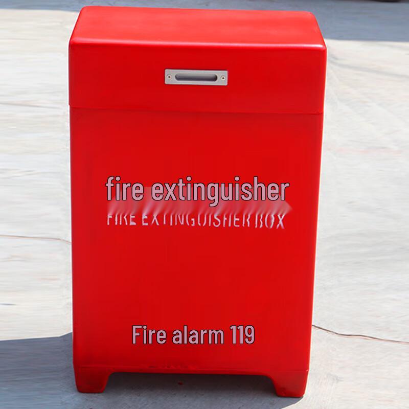 SANSHENG Fiberglass Fire Extinguisher Storage Box 8kg Extinguisher Capacity (Two-Pack)