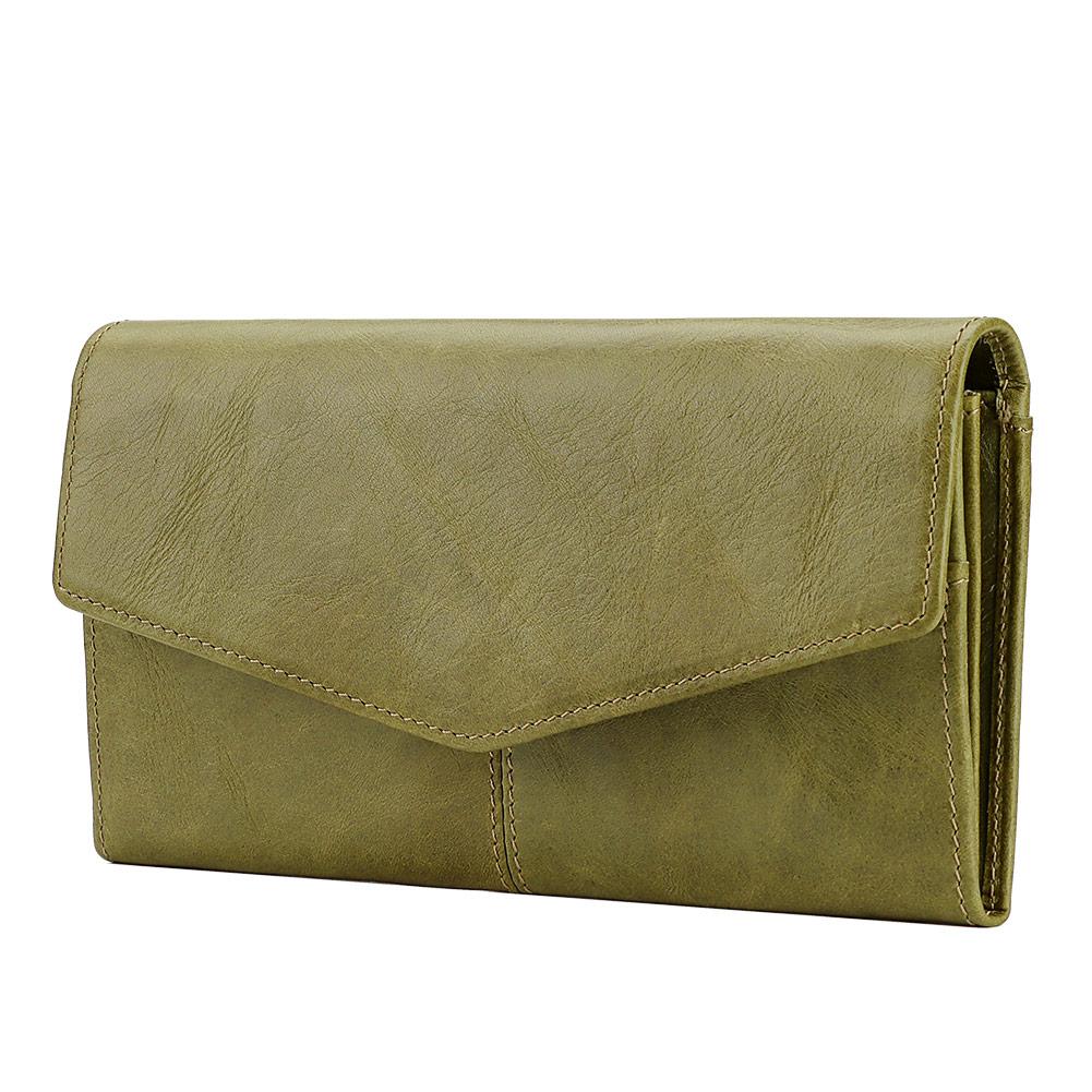 Genuine Leather Fashion Long Wallet For Women Ladies Wallet For Cards With Phone Case Female Purse Handy Clutch Luxury Designer