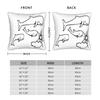 Rock Extremoduro Band Whales and Sun Pillow Cover  Square Cushion Cover Fashion Pillow Case For Sofa Bedroom Home Decor