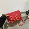 Høst Vinter High-End Ensfarget Kjede Underarmsveske Enkel Skulder Crossbody Trendy Dameveske. Stilfull, Chic Premium.