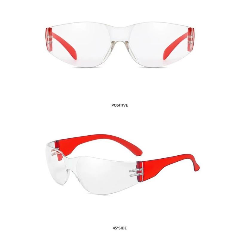10Pcs Kid Clear Safety Glasses Protective Eyewear Impact Resistant Science Safety Goggles Spectacles Eyewear Enduring
