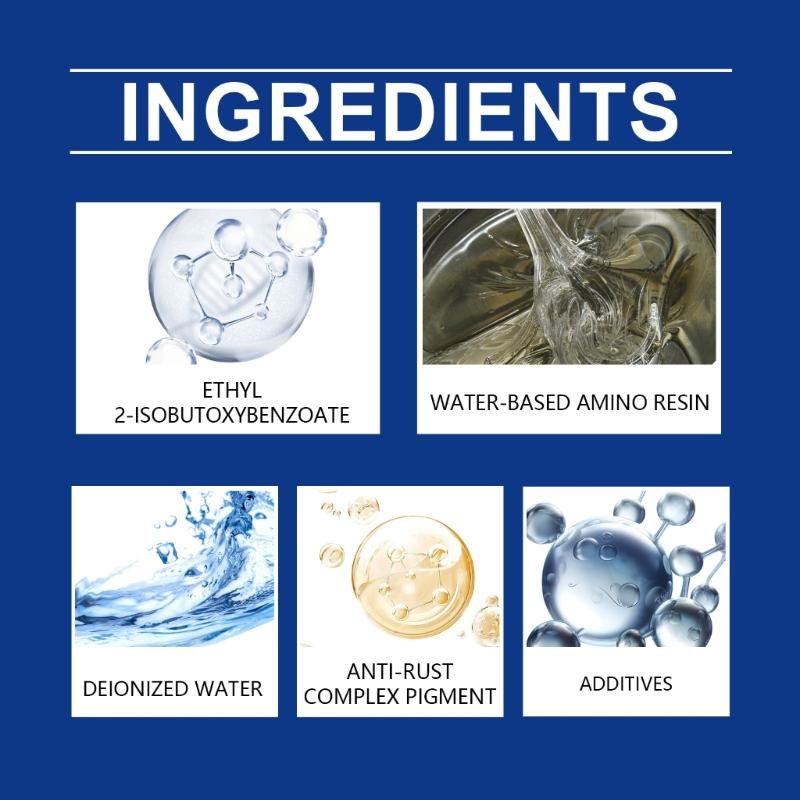 Water Based Protective Paint for Metal Surfaces Stops Existing Rust Progressions Offer Wearproof and Night Visibilities