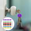 80 Pcs Colored Key Covers Caps, Colorful Keycap Set 1 Inch Key Head Protectors Keys Caps Identifiers for Standard Flat House Keys (8 Colors, 1