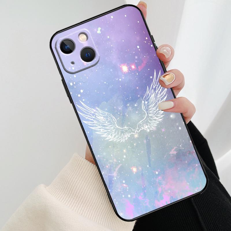 Fantasy Angel Girl Wings Phone Case For iPhone 17 Pro Max 15 14 13 11 12 16 Pro Max mini 15 16 Plus 16e 17 Air Cover