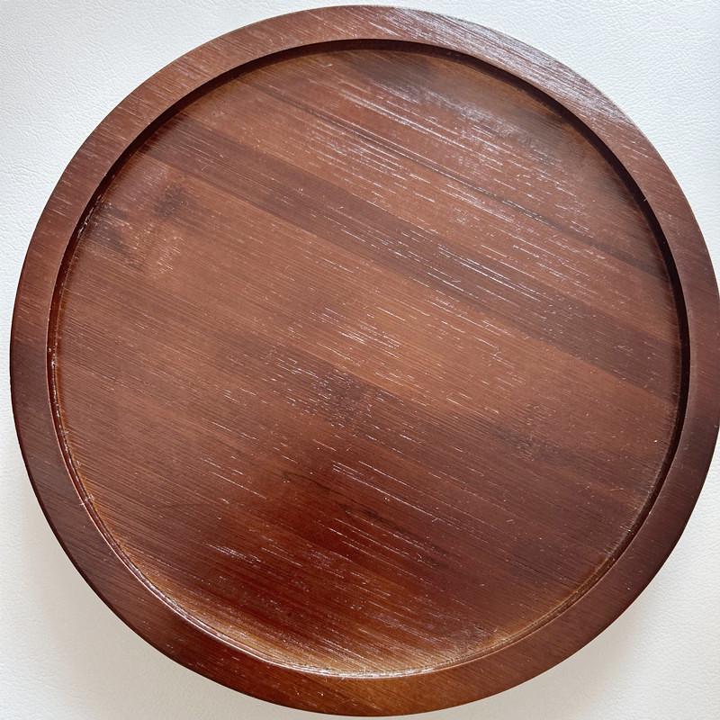 Bamboo Armrest Tray: Portable, Foldable & Round Sofa Table